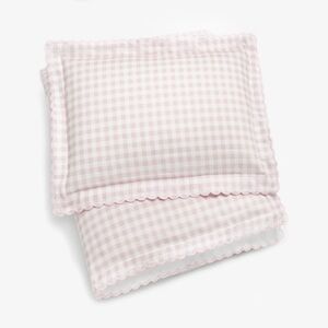 Gooselings Baby and Toddler Pink Gingham Bedding